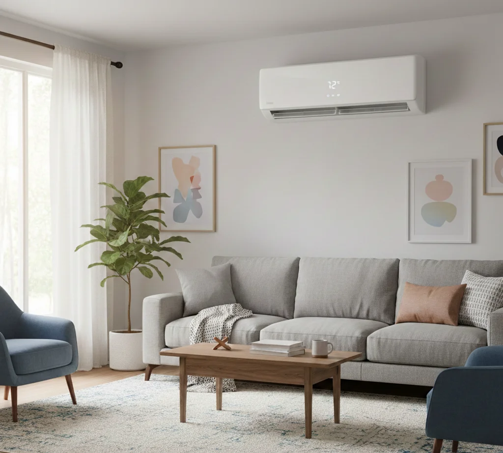types of aircon, a air con system in a home